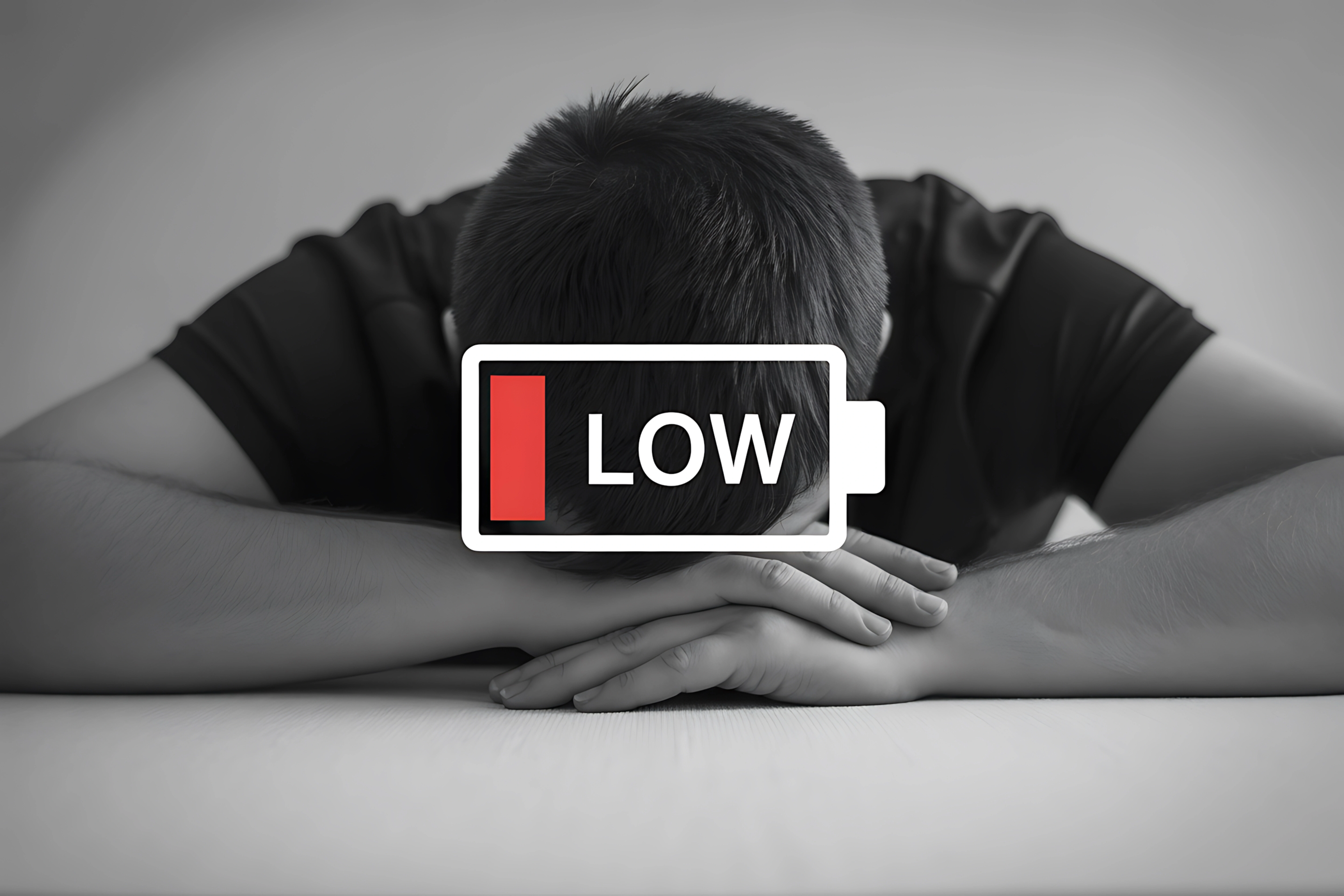 Burnout and low energy symbol