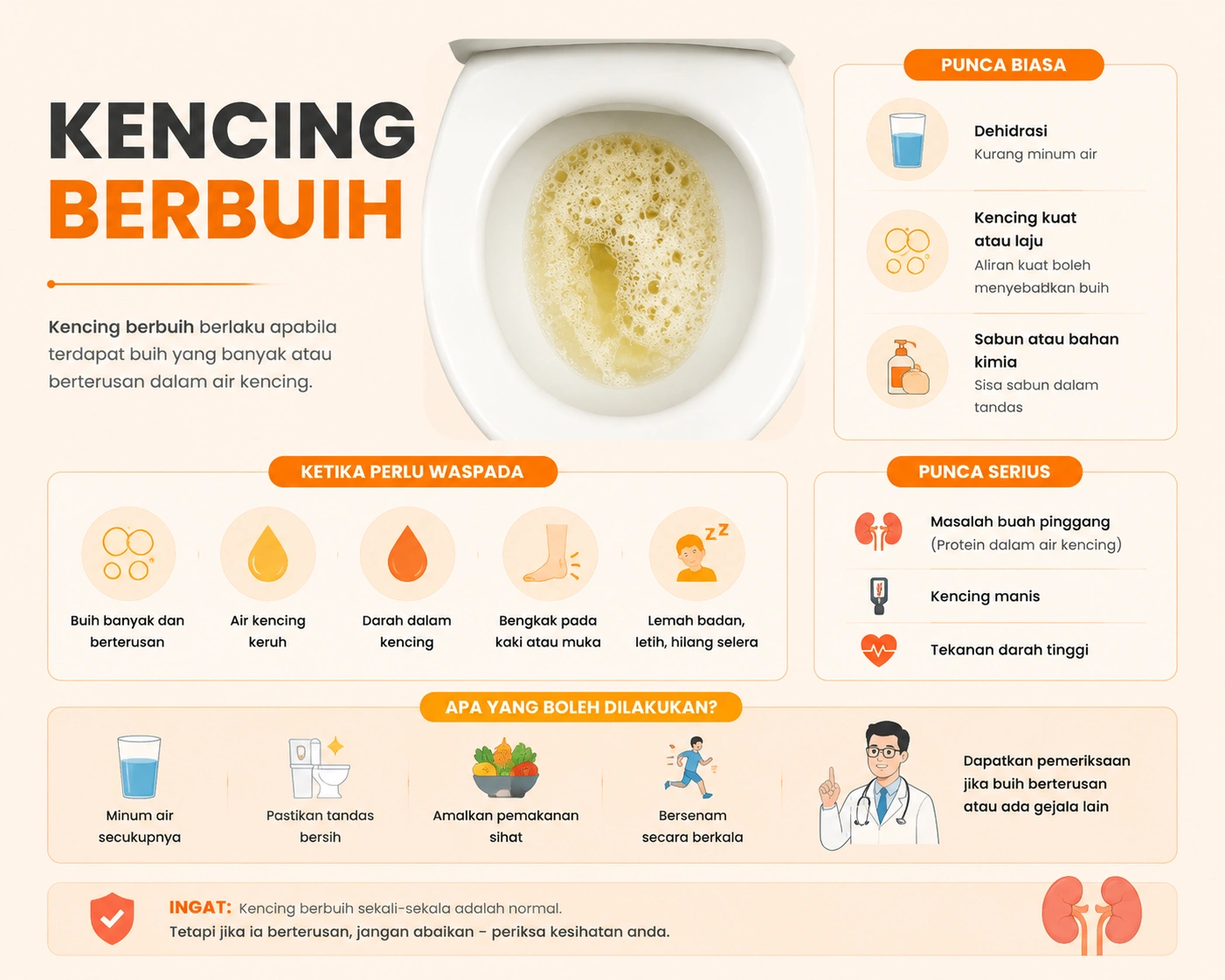 kencing berbuih